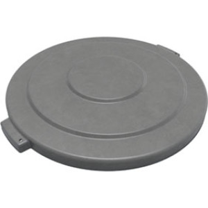 CARLISLE BRONCO 84104523 44 GAL GRAY ROUND WASTE BIN CONTAINER LID