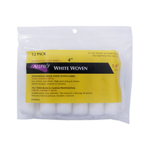 WHIZZ ALLPRO 5044416 4" X 1/4" WHIZZFLEX WHITE WOVEN ROLLER REFILL (12-PACK)