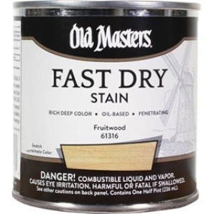 OLD MASTERS 61316 FRUITWOOD FAST DRY WOOD STAIN 1/2 PINT