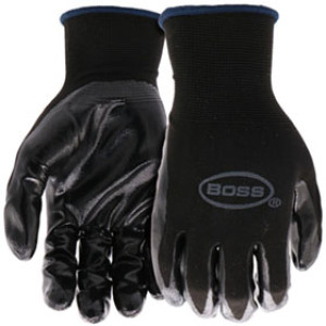 WESTCHESTER B31191-L LARGE BOSS GRIP BLACK NITRILE GLOVES