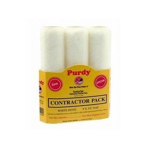PURDY 14B863000 9" X 3/8" 3PK WHITE DOVE DUMP BIN 63PC