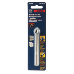 BOSCH GT-600 1/2" GLASS AND TILE CARBIDE TIP DRILL BIT (CARDED)