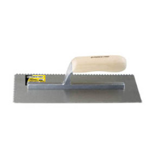 G-FORCE 70151 1/4" X 3/8" V-NOTCHED TROWEL 11" X 4-1/2" WOOD HANDLE