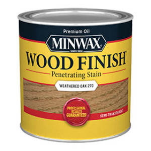 MINWAX 227604444 270 WEATHERED OAK WOOD FINISH PENETRATING STAIN