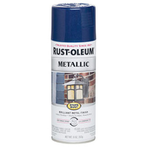 RUST-OLEUM STOPS RUST 7251830 METALLIC FINISH COBALT BLUE 11 OZ SPRAY PAINT