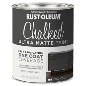 RUST-OLEUM SPECIALTY 285144 30 OZ CHALKED PAINT CHARCOAL