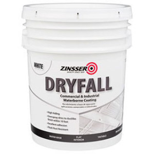 ZINSSER DRYFALL 293234 WHITE COMMERCIAL/INDUSTRIAL WATERBORNE COATING LOW ODOR