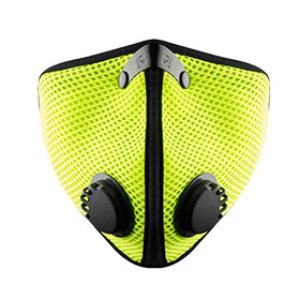 RZ-MASK 20023 M2 MESH MASK LARGE SAFETY GREEN REUSEABLE W/ REPLACEABLE FILTER