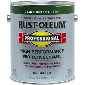 RUST-OLEUM PROFESSIONAL K7738402 GLOSS HUNTER GREEN ENAMEL 400 VOC OIL BASED