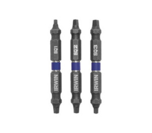 IRWIN IWAF32DESQMIX3 IMPACT 2-1/2" DOUBLE END SQ MIX - 3 PACK