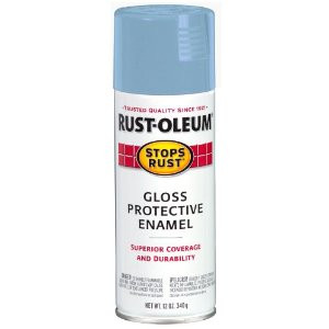 RUST-OLEUM STOPS RUST 7722830 12 OZ GLOSS PROTECTIVE ENAMEL HARBOR BLUE SPRAY