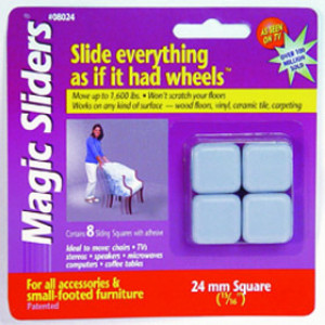 MAGIC SLIDERS 08024 24MM SQUARE (8PK)