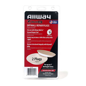 ALLWAY TOOLS WEP2 WALL-EZ DRYWALL REPAIR PLUG 2-PACK