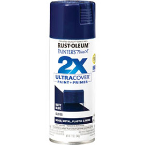 RUST-OLEUM 2X PAINTER'S TOUCH 334041 ULTRA COVER ENAMEL GLOSS NAVY BLUE