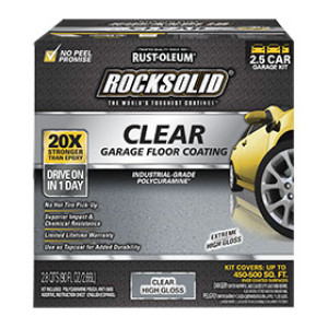 RUST-OLEUM ROCKSOLID 282829 GARAGE FLOOR CLEAR TOP COAT POLYCURAMINE