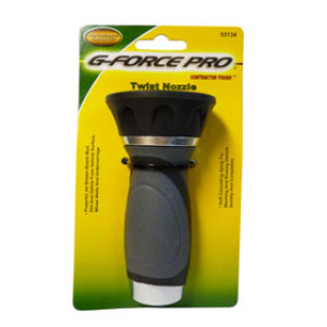 G-FORCE 53134 HIGH FIREMAN'S STYLE TWIST HOSE NOZZLE CARDED