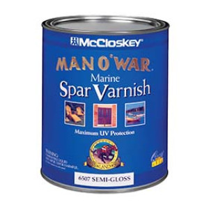 MCCLOSKEY MAN O'WAR 6507.005 SEMI-GLOSS MARINE SPAR VARNISH 350 VOC