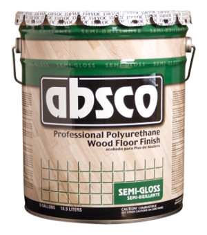 ABSOLUTE ABSCO 89525 SEMI GLOSS PROFESSIONAL POLYURETHANE WOOD FINISH 350 VOC