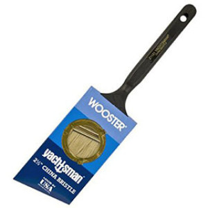 WOOSTER YACHTSMAN Z1121 2-1/2" WHITE CHINA BRISTLE ANGLE SASH PAINT BRUSH
