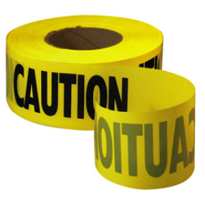 G-FORCE 52510 3" X 1000' YELLOW CAUTION TAPE - WARNING HAZARD RIBBON