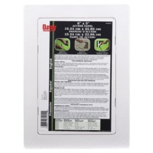 OATEY 34055 6" X 9" PLASTIC ACCESS PANEL WHITE