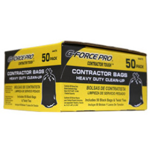 G-FORCE 44475 PRO 7 BUSHEL 50 COUNT CONTRACTOR BAGS - 3 MIL