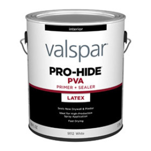 VALSPAR 91112.007 PRO-HIDE WHITE INTERIOR LATEX PVA PRIMER & SEALER