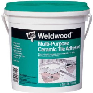 DAP 25192 WELDWOOD MULTI-PURPOSE CERAMIC TILE ADHESIVE WHITE