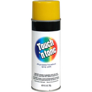 RUST-OLEUM TOUCH 'N TONE 55272830 10 OZ CANARY YELLOW SPRAY PAINT