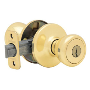 KWIKSET 400T-TYLO-3 KA3 BRASS ENTRANCE BOXED PACKAGE