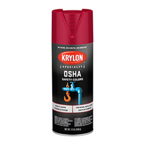 KRYLON K02116777 2116 OSHA SAFETY RED SPRAY PAINT 12 OZ