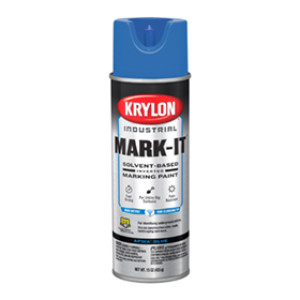 KRYLON K00730308 APWA BLUE MARK-IT SOLVENT-BASED INVERTED MARKING PAINT