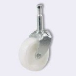 SHEPHERD 9055 1-5/8" LIGHT DUTY PLASTIC FURNITURE CASTER STEM 02 WHITE (4CD)