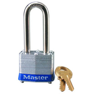 MASTER LOCK 3DLH NO.3 LONG SHACKLE LAMINATED PADLOCK 2" SHACKLE 1-9/16" WIDE