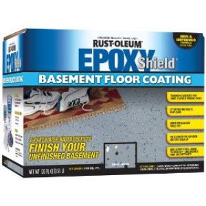 RUST-OLEUM EPOXY SHIELD 203007 BASEMENT FLOOR KIT GRAY