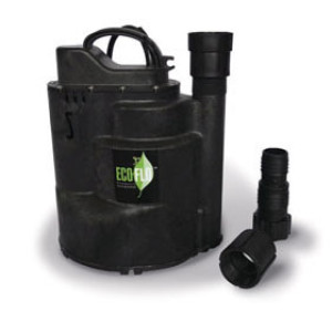 ECO-FLO SUP57 1/4 HP AUTOMATIC SUBMERSIBLE UTILITY PUMP 1800 GPH THERMOPLASTIC