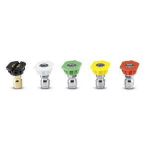 KARCHER 8.641-031.0 5-PIECE NOZZLE SET WITH 1/4" QUICK CONNECT COLOR CODED