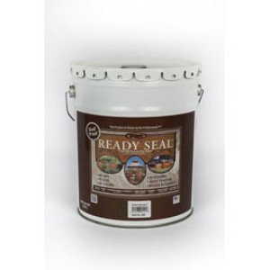 READY SEAL 525 DARK WALNUT EXTERIOR WOOD STAIN AND SEALER 5 GALLON PAIL