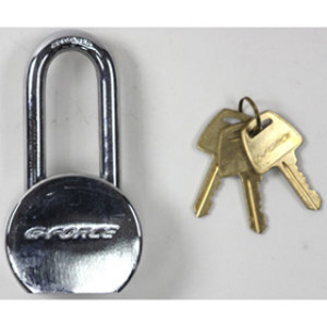 G-FORCE 60503 HEAVY DUTY STEEL PADLOCK LONG SHACKLE KEYED ALIKE 15423 KEYWAY