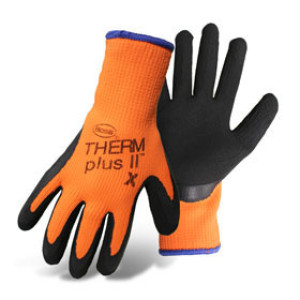 BOSS 7843X X-LARGE THERMPLUS II HIGH-VIS ORANGE LATEX COATED PALM KNIT WRIST