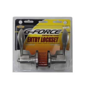G-FORCE 80095 WAVE ENTRY LEVER LOCKSET SATIN NICKEL FINISH SC1 KEYWAY
