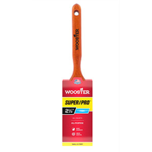 WOOSTER SUPER/PRO BADGER J4102 2" GOLD NYLON/SABLE POLY FLAT SASH PAINT BRUSH