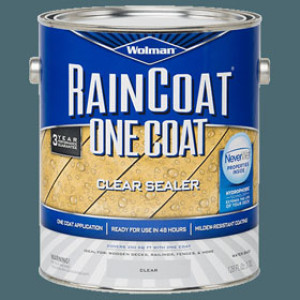 WOLMAN RAINCOAT 288339 ONE COAT CLEAR SEALER WATERBASED REPELLENT