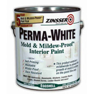 ZINSSER PERMA-WHITE 2711 MOLD & MILDEW-PROOF INTERIOR PAINT SATIN WHITE