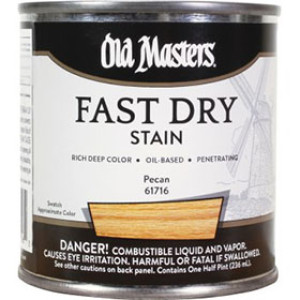 OLD MASTERS 61716 PECAN FAST DRY WOOD STAIN 1/2 PINT
