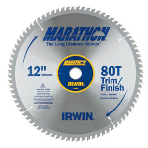 IRWIN MARATHON 14083 12" 80T CIRCULAR SAW BLADE TRIM
