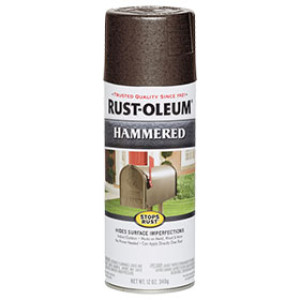 RUST-OLEUM HAMMERED 210880 12 OZ METAL FINISH BROWN SPRAY PAINT