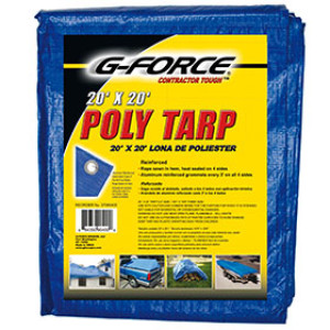 G-FORCE 90400 20' X 20' BLUE ALL PURPOSE TUFF TARPAULIN