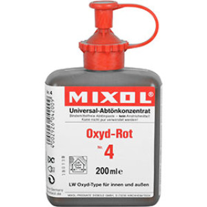 MIXOL G/04 200 ML LW-OXIDE-TYPE OXIDE RED UNIVERSAL TINTING PASTE