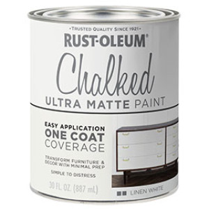 RUST-OLEUM SPECIALTY 285140 30 OZ CHALKED PAINT LINEN WHITE